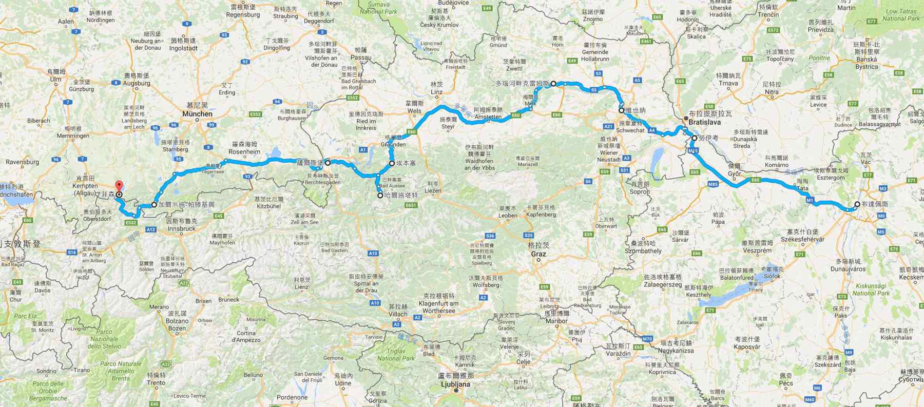 路線圖-匈牙利德國_副本